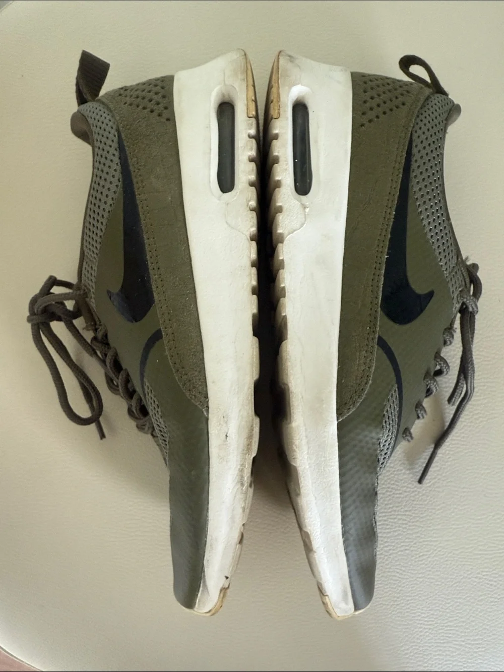 Nike Women’s Olive Green and Black Athletic Sneakers
